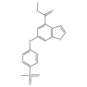 Methyl 6-[4-(methylsulfonyl)phenoxy]-4-benzofurancarboxylate Structure