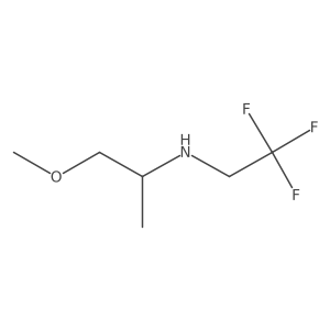 N-(2-methoxy-1-methylethyl)-N-(2,2,2-trifluoroethyl)amine结构式