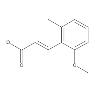 (E)-3-(2-Methoxy-6-methylphenyl)acrylic acid结构式