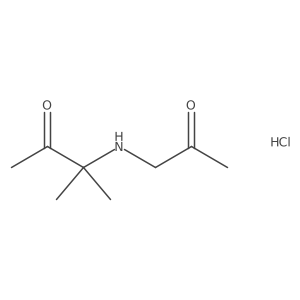 3-Methyl-3-((2-oxopropyl)amino)butan-2-one hydrochloride Structure