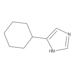 4-cyclohexyl-1H-imidazole结构式