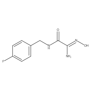 2-amino-N-(4-fluorobenzyl)-2-(hydroxyimino)acetamide Structure