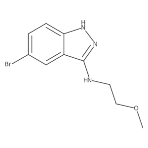 5-bromo-N-(2-methoxyethyl)-1H-indazol-3-amine结构式