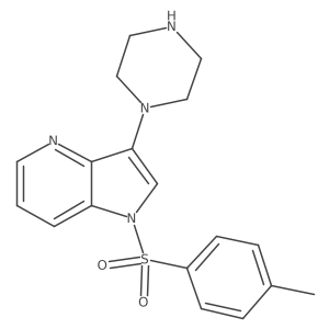 3-(piperazin-1-yl)-1-tosyl-1H-pyrrolo[3,2-b]pyridine Structure