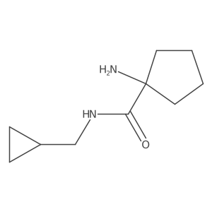 1-amino-N-(cyclopropylmethyl)cyclopentane-1-carboxamide Structure