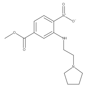 4-Nitro-3-(2-pyrrolidin-1-yl-ethylamino)-benzoic acid methyl ester Structure