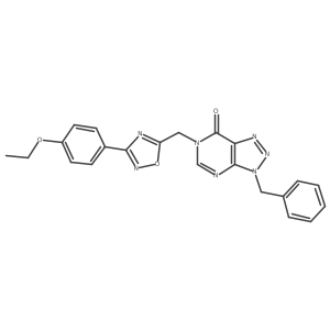 3-benzyl-6-((3-(4-ethoxyphenyl)-1,2,4-oxadiazol-5-yl)methyl)-3H-[1,2,3]triazolo[4,5-d]pyrimidin-7(6H)-one结构式