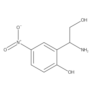 2-[(1S)-1-amino-2-hydroxyethyl]-4-nitrophenol Structure
