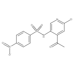 N-(4-acetyl-6-chloropyridin-3-yl)-4-nitrobenzenesulfonamide Structure