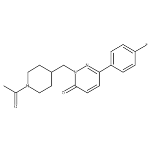 2-[(1-Acetylpiperidin-4-yl)methyl]-6-(4-fluorophenyl)-2,3-dihydropyridazin-3-one Structure