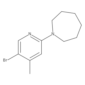 1-(5-Bromo-4-methylpyridin-2-yl)azepane Structure