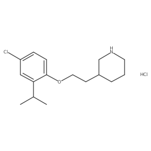 3-[2-(4-Chloro-2-isopropylphenoxy)ethyl]-piperidine hydrochloride结构式