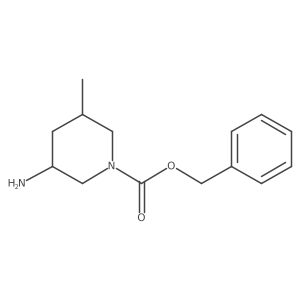 (3S,5S)-benzyl 3-amino-5-methylpiperidine-1-carboxylate结构式