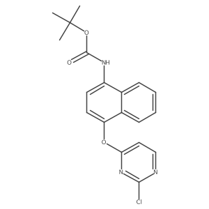 tert-Butyl 4-(2-chloropyrimidin-4-yloxy)naphthalen-1-ylcarbamate Structure