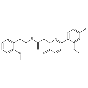 2-[3-(4-fluoro-2-methoxyphenyl)-6-oxopyridazin-1(6H)-yl]-N-[2-(2-methoxyphenyl)ethyl]acetamide Structure