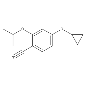 4-Cyclopropoxy-2-isopropoxybenzonitrile Structure