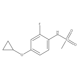 N-(4-Cyclopropoxy-2-fluorophenyl)methanesulfonamide Structure