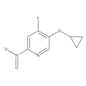 5-Cyclopropoxy-4-fluoro-2-nitropyridine Structure