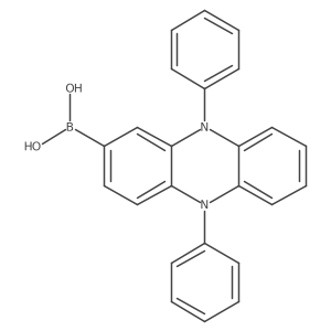 B-(5,10-Dihydro-5,10-diphenyl-2-phenazinyl)boronic acid Structure