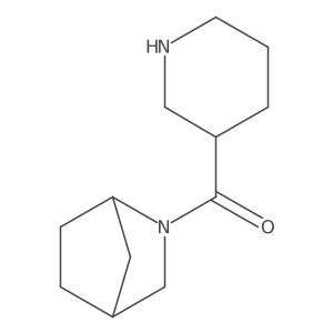 2-(Piperidine-3-carbonyl)-2-azabicyclo[2.2.1]heptane结构式