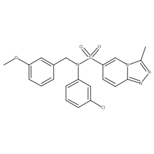 N-(3-chlorophenyl)-N-[(3-methoxyphenyl)methyl]-3-methyl-[1,2,4]triazolo[4,3-a]pyridine-6-sulfonamide Structure