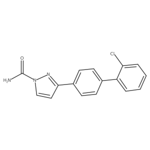 3-(2''-chlorobiphenyl-4-yl)-1H-pyrazole-1-carboxamide结构式