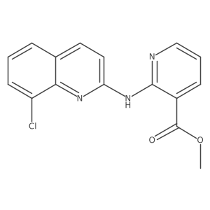 Methyl 2-[(8-chloro-2-quinolinyl)amino]-3-pyridinecarboxylate结构式