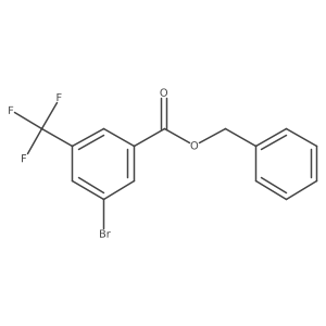 Benzyl 3-bromo-5-(trifluoromethyl)benzoate结构式