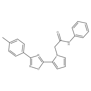 2-{2-[3-(4-methylphenyl)-1,2,4-oxadiazol-5-yl]-1H-pyrrol-1-yl}-N-phenylacetamide Structure