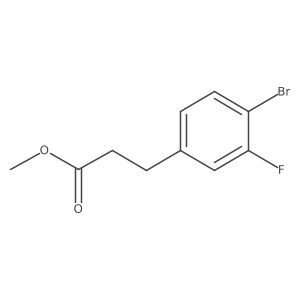 Methyl 3-(4-Bromo-3-fluorophenyl)propanoate结构式
