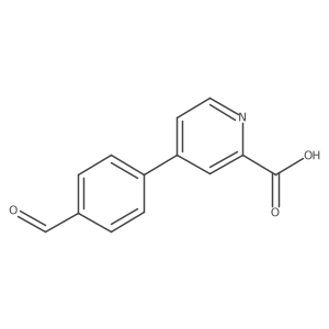4-(4-Formylphenyl)picolinic acid结构式