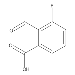 3-Fluoro-2-formylbenzoic acid Structure