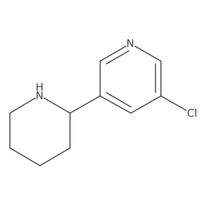 3-Chloro-5-(piperidin-2-yl)pyridine Structure