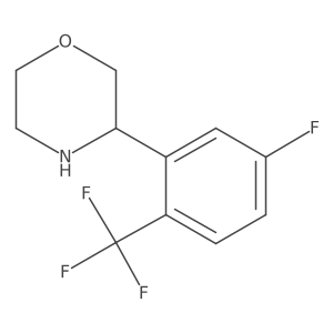 3-[5-Fluoro-2-(trifluoromethyl)phenyl]morpholine Structure