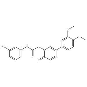 N-(3-bromophenyl)-2-(3-(3,4-dimethoxyphenyl)-6-oxopyridazin-1(6H)-yl)acetamide结构式