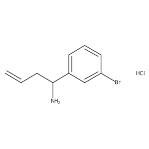 (S)-1-(3-Bromophenyl)but-3-enylamine HCl Structure