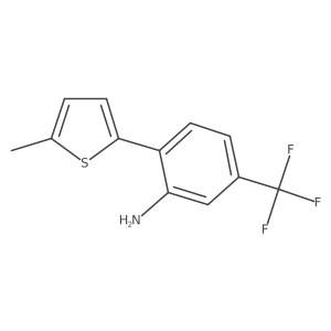 2-(5-Methyl-2-thienyl)-5-(trifluoromethyl)benzenamine Structure