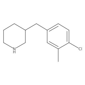 3-[(4-Chloro-3-methylphenyl)methyl]piperidine结构式