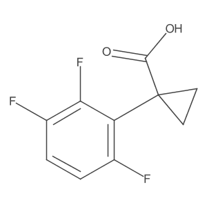 1-(2,3,6-Trifluorophenyl)cyclopropane-1-carboxylic acid Structure