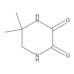 5,5-Dimethyl-3-oxopiperazin-2-one结构式