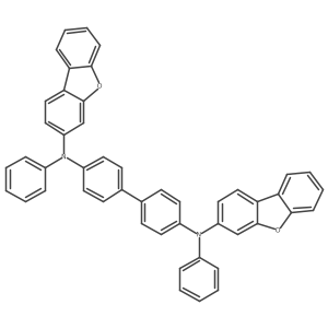 N4,N4'-Bis(dibenzo[b,d]furan-3-yl)-N4,N4'-diphenyl-[1,1'-biphenyl]-4,4'-diamine结构式