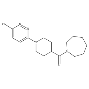 Azepan-1-yl(1-(6-chloropyridazin-3-yl)piperidin-4-yl)methanone Structure