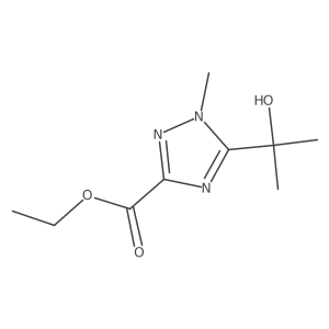 Ethyl 5-(2-hydroxypropan-2-yl)-1-methyl-1,2,4-triazole-3-carboxylate Structure