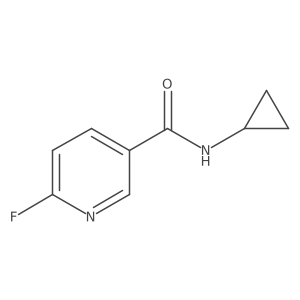N-cyclopropyl-6-fluoropyridine-3-carboxamide结构式