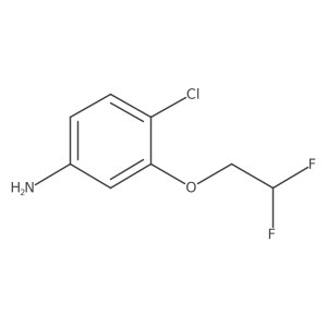 4-Chloro-3-(2,2-difluoroethoxy)aniline结构式