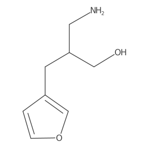 3-Amino-2-[(furan-3-yl)methyl]propan-1-ol结构式