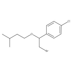 1-(2-Bromo-1-(isopentyloxy)ethyl)-4-chlorobenzene Structure