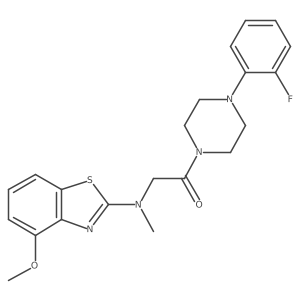 1-(4-(2-Fluorophenyl)piperazin-1-yl)-2-((4-methoxybenzo[d]thiazol-2-yl)(methyl)amino)ethanone Structure