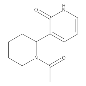 3-(1-Acetylpiperidin-2-yl)pyridin-2(1H)-one Structure