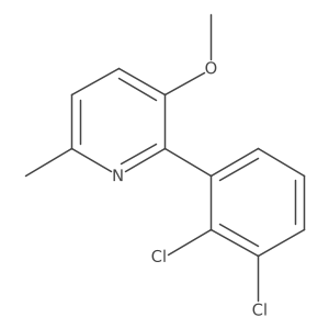2-(2,3-Dichlorophenyl)-3-methoxy-6-methylpyridine结构式